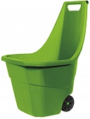 Тачка садовая для дачи LOAD & GO, 55 л, зеленый, грузоподъемность до 50 кг